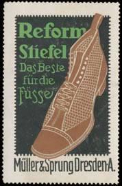 Immagine del venditore per Reklamemarke Reform Stiefel fr die Fsse venduto da Veikkos