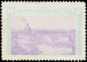 Seller image for Reklamemarke Bischofsjubilaeum Pius X. 1909 for sale by Veikkos