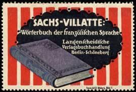 Bild des Verkufers fr Reklamemarke Sachs-Villatte zum Verkauf von Veikkos