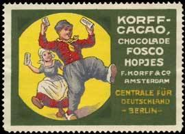 Image du vendeur pour Reklamemarke Korff-Cacao mis en vente par Veikkos