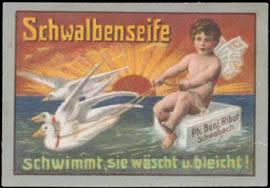 Imagen del vendedor de Reklamemarke Schwalbenseife a la venta por Veikkos