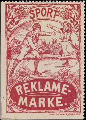 Seller image for Reklamemarke Rollschuh for sale by Veikkos