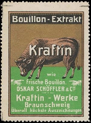 Image du vendeur pour Reklamemarke Kraftin Bouillon-Extrakt mis en vente par Veikkos