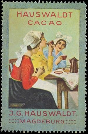 Imagen del vendedor de Reklamemarke Hauswaldt Cacao a la venta por Veikkos