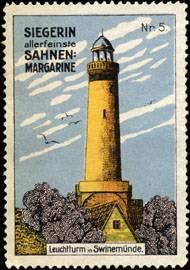 Seller image for Reklamemarke Leuchtturm in Swinemnde for sale by Veikkos