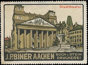 Image du vendeur pour Reklamemarke Stadttheater Aachen mis en vente par Veikkos