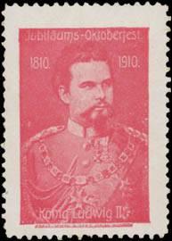 Bild des Verkufers fr Reklamemarke Knig Ludwig II. zum Verkauf von Veikkos