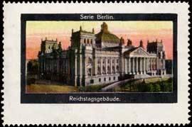 Bild des Verkufers fr Reklamemarke Reichstagsgebude zum Verkauf von Veikkos