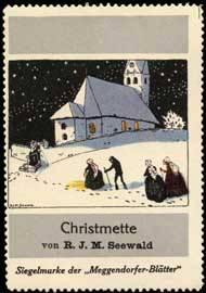 Imagen del vendedor de Reklamemarke Christmette a la venta por Veikkos