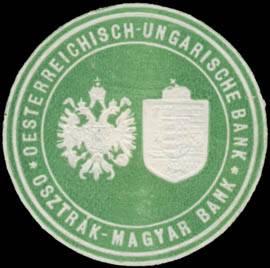 Bild des Verkufers fr Reklamemarke sterreichisch-Ungarische Bank zum Verkauf von Veikkos