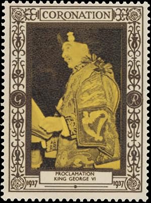 Seller image for Reklamemarke Proclamation King George VI for sale by Veikkos