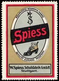 Seller image for Reklamemarke Spiess Schuhe for sale by Veikkos