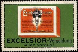 Bild des Verkufers fr Reklamemarke Excelsior Bronze zum Verkauf von Veikkos