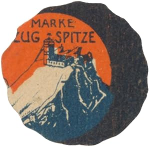 Bild des Verkufers fr Reklamemarke Waffeln Marke Zugspitze zum Verkauf von Veikkos