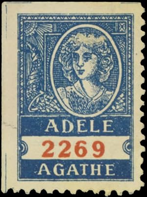 Seller image for Reklamemarke Adele - Agathe for sale by Veikkos