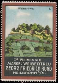 Seller image for Reklamemarke Weibertreu Essig for sale by Veikkos