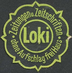 Image du vendeur pour Reklamemarke Loki Zeitungen mis en vente par Veikkos