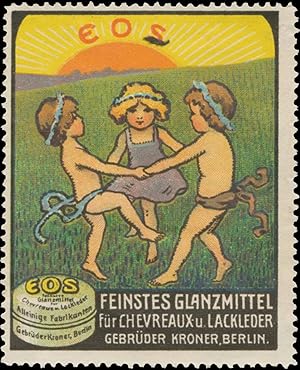 Seller image for Reklamemarke EOS feinstes Glanzmittel fr Lackleder for sale by Veikkos