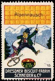 Seller image for Reklamemarke Alpenrausch Waffeln for sale by Veikkos