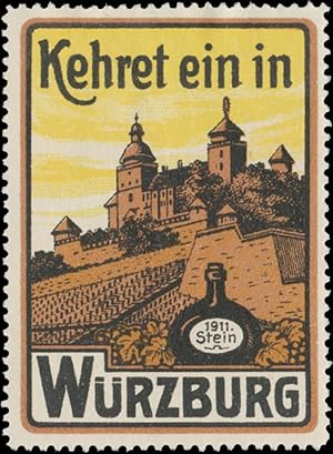 Seller image for Reklamemarke Kehret ein in Wrzburg for sale by Veikkos