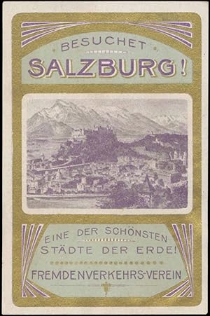 Seller image for Reklamemarke Besuchet Salzburg! for sale by Veikkos