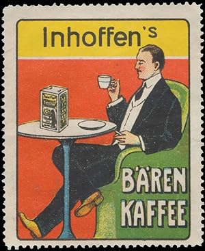 Bild des Verkufers fr Reklamemarke Inhoffens Bren-Kaffee zum Verkauf von Veikkos