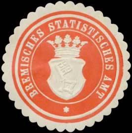 Bild des Verkufers fr Siegelmarke Bremisches Statistisches Amt (Statistik) zum Verkauf von Veikkos