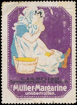 Immagine del venditore per Reklamemarke Mller Margarine venduto da Veikkos