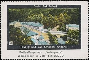 Bild des Verkufers fr Reklamemarke Herkulesbad von Schneller-Anhhe zum Verkauf von Veikkos