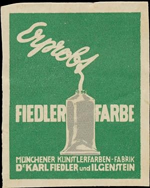 Imagen del vendedor de Reklamemarke Erprobt Fiedler Farbe a la venta por Veikkos