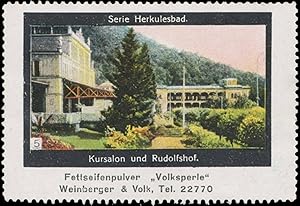 Seller image for Reklamemarke Kursalon und Rudolfshof for sale by Veikkos