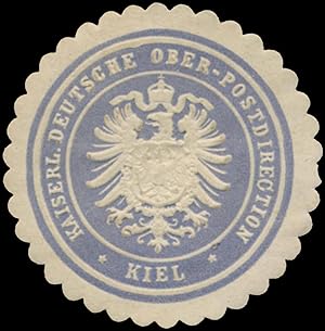 Bild des Verkufers fr Siegelmarke K. Deutsche Ober-Postdirection Kiel zum Verkauf von Veikkos
