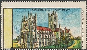 Bild des Verkufers fr Reklamemarke Kathedrale zu Canterbury zum Verkauf von Veikkos