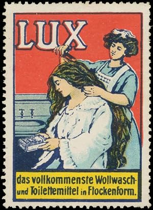 Seller image for Reklamemarke Lux das vollkommenste Wollwaschmittel for sale by Veikkos