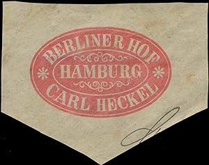 Bild des Verkufers fr Reklamemarke Berliner Hof Carl Heckel zum Verkauf von Veikkos