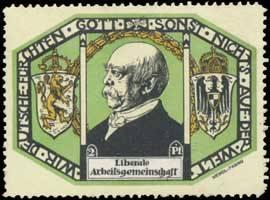 Imagen del vendedor de Reklamemarke Otto von Bismarck: Wir Deutschen frchten Gott, sonst nichts auf der Welt a la venta por Veikkos