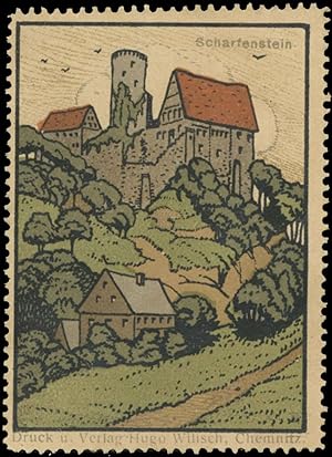 Seller image for Reklamemarke Burg Scharfenstein for sale by Veikkos