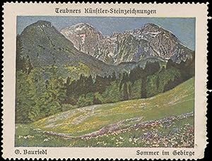 Seller image for Reklamemarke Sommer im Gebirge for sale by Veikkos