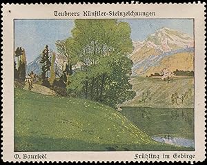 Seller image for Reklamemarke Frhling im Gebirge for sale by Veikkos