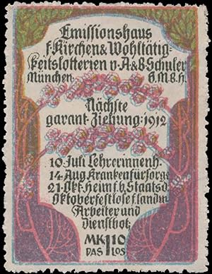 Seller image for Reklamemarke Emissionshaus fr Kirche & Wohlttigkeitslotterien for sale by Veikkos