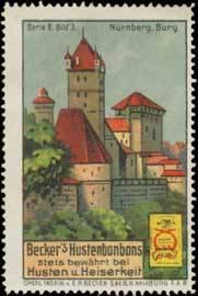 Bild des Verkufers fr Reklamemarke Burg-Nrnberg zum Verkauf von Veikkos