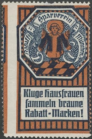 Seller image for Reklamemarke Kluge Hausfrauen sammeln braune Rabatt - Marken! for sale by Veikkos