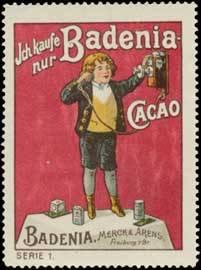 Seller image for Reklamemarke Ich kaufe nur Badenia Cacao for sale by Veikkos