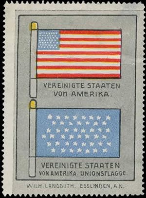 Immagine del venditore per Reklamemarke Vereinigte Staaten von Amerika USA Flagge venduto da Veikkos
