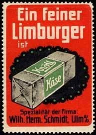 Bild des Verkufers fr Reklamemarke Ein feiner Limburger ist Knll Kse zum Verkauf von Veikkos