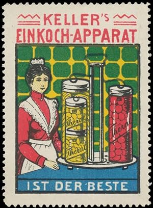 Immagine del venditore per Reklamemarke Kellers Einkoch-Apparat venduto da Veikkos