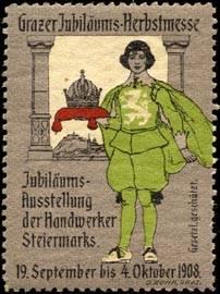 Image du vendeur pour Reklamemarke Grazer Jubilums - Herbstmesse mis en vente par Veikkos