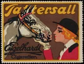 Bild des Verkufers fr Reklamemarke Tattersall Pferdesport Zigaretten zum Verkauf von Veikkos