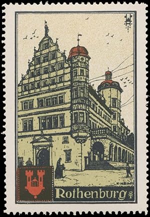 Seller image for Reklamemarke Rothenburg ob de Tauber for sale by Veikkos