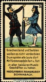 Seller image for Reklamemarke Griechenland und Serbien for sale by Veikkos